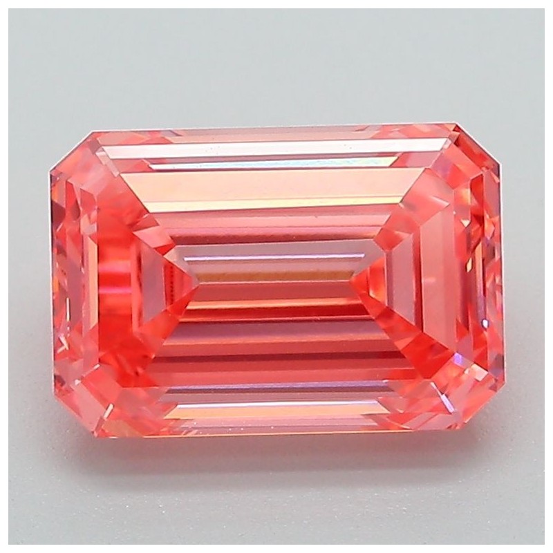Diament laboratoryjny o barwie fantazyjnej szlif szmaragdowy, 2.5ct, VVS2, Fancy Vivid Pink, IGI LG698561345 Diament laboratoryjny o barwie fantazyjnej szlif szmaragdowy, 2.5ct, VVS2, Fancy Vivid Pink, IGI LG698561345