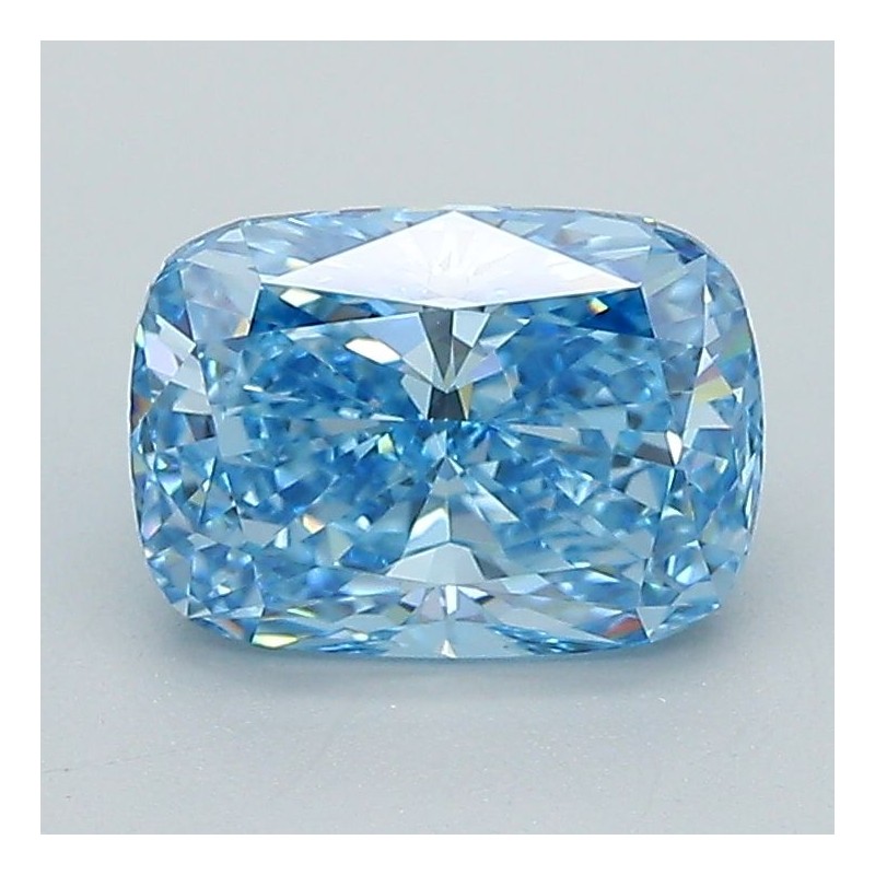 Diament laboratoryjny o barwie fantazyjnej szlif poduszkowy brylantowy, 1.64ct, VVS2, Fancy Vivid Blue, IGI LG651494369