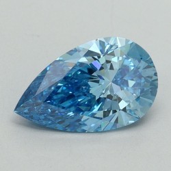 Diament laboratoryjny o barwie fantazyjnej szlif gruszkowy, 1.25ct, VVS2, Fancy Vivid Blue, IGI LG645458984