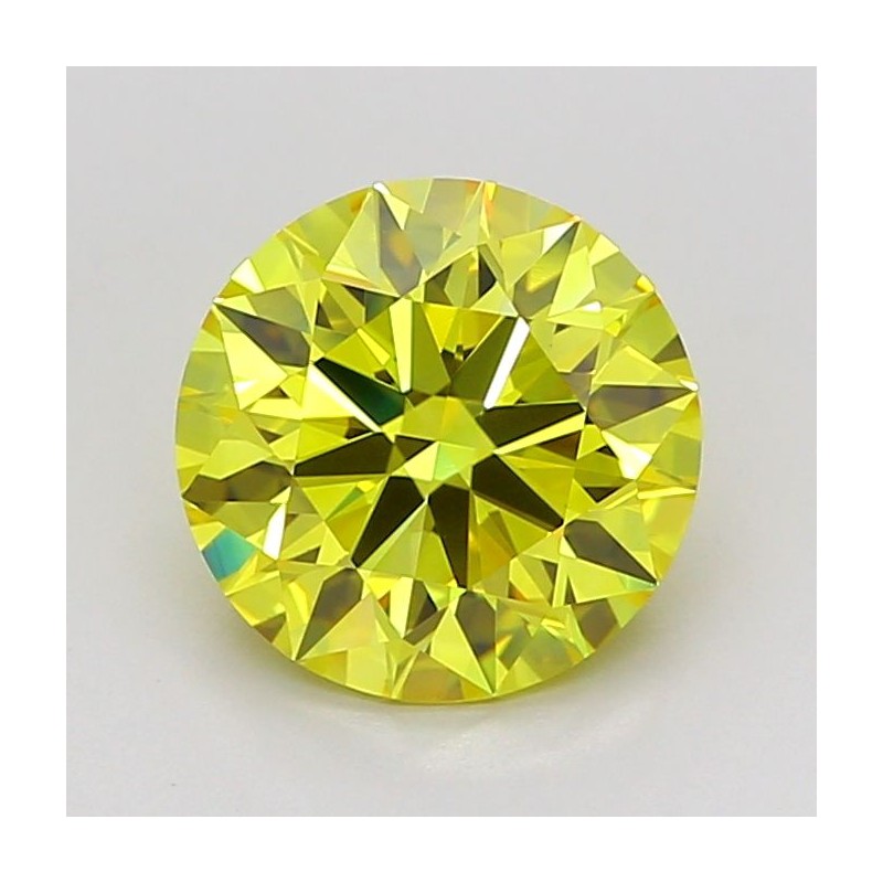 Diament laboratoryjny o barwie fantazyjnej szlif okrągły, 1ct, VVS2, Fancy Vivid Yellow, IGI LG737536560