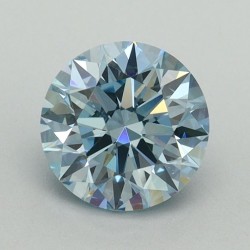 Diament laboratoryjny o barwie fantazyjnej szlif okrągły, 1.23ct, VVS2, Fancy Vivid Blue, IGI LG642474457