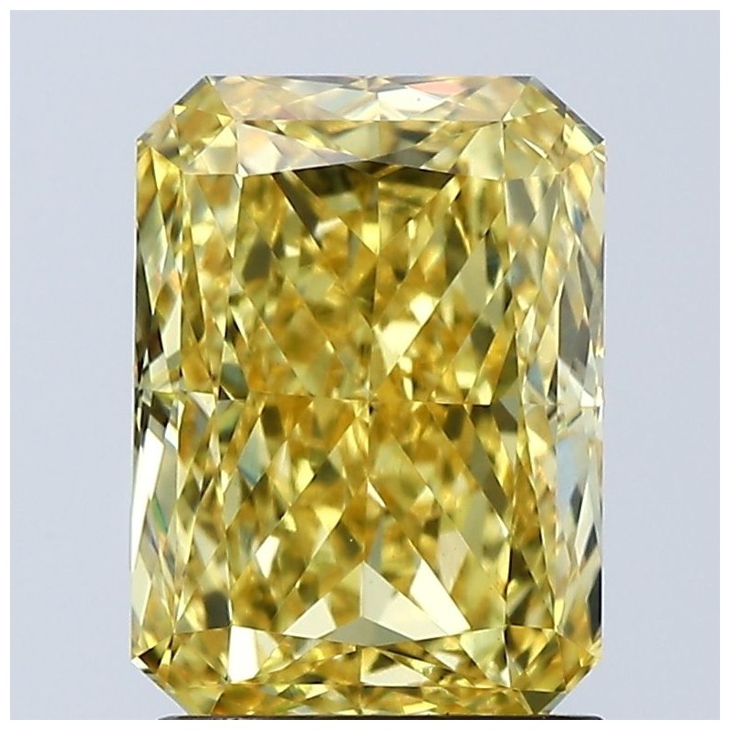 Diament laboratoryjny o barwie fantazyjnej radiant, 2.1ct, VVS2, Fancy Vivid Yellow, IGI LG678508581