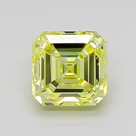 Diament laboratoryjny o barwie fantazyjnej Asscher, 1.06ct, VVS2, Fancy Intense Yellow, IGI LG710557269