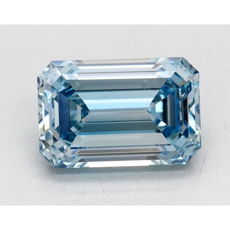 Diament laboratoryjny o barwie fantazyjnej szlif szmaragdowy, 2.42ct, VVS2, Fancy Intense Blue, IGI LG644430791