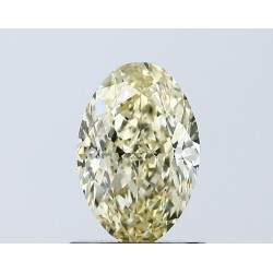 Diament laboratoryjny o barwie fantazyjnej szlif owalny, 1.09ct, VVS2, Fancy Intense Yellow, IGI LG671438817