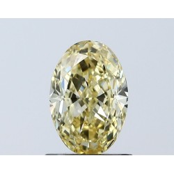 Diament laboratoryjny o barwie fantazyjnej szlif owalny, 1.07ct, VVS2, Fancy Intense Yellow, IGI LG671438786