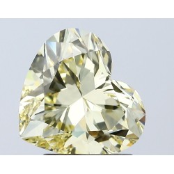 Diament laboratoryjny o barwie fantazyjnej serce, 2.08ct, VVS2, Fancy Vivid Yellow, IGI LG671438796