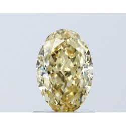 Diament laboratoryjny o barwie fantazyjnej szlif owalny, 1.09ct, VVS2, Fancy Intense Yellow, IGI LG671438864