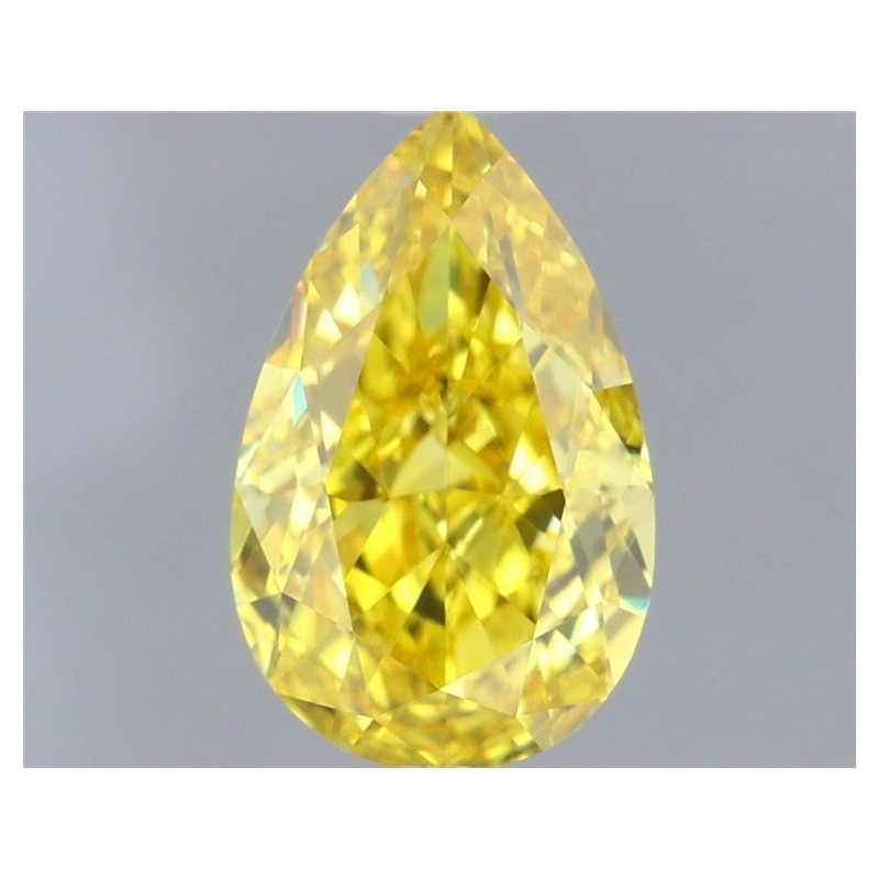 Diament laboratoryjny o barwie fantazyjnej szlif gruszkowy, 1.08ct, VVS2, Fancy Vivid Yellow, IGI LG681544951