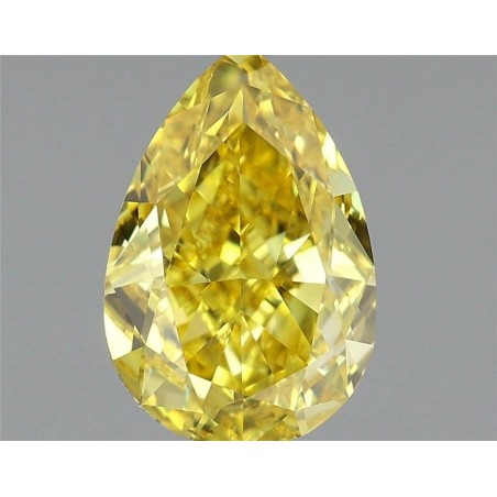 Diament laboratoryjny o barwie fantazyjnej szlif gruszkowy, 1.06ct, VVS2, Fancy Vivid Yellow, IGI LG681544948