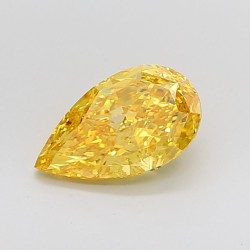 Diament laboratoryjny o barwie fantazyjnej szlif gruszkowy, 2.02ct, VVS2, Fancy Vivid Yellow, IGI LG654433692
