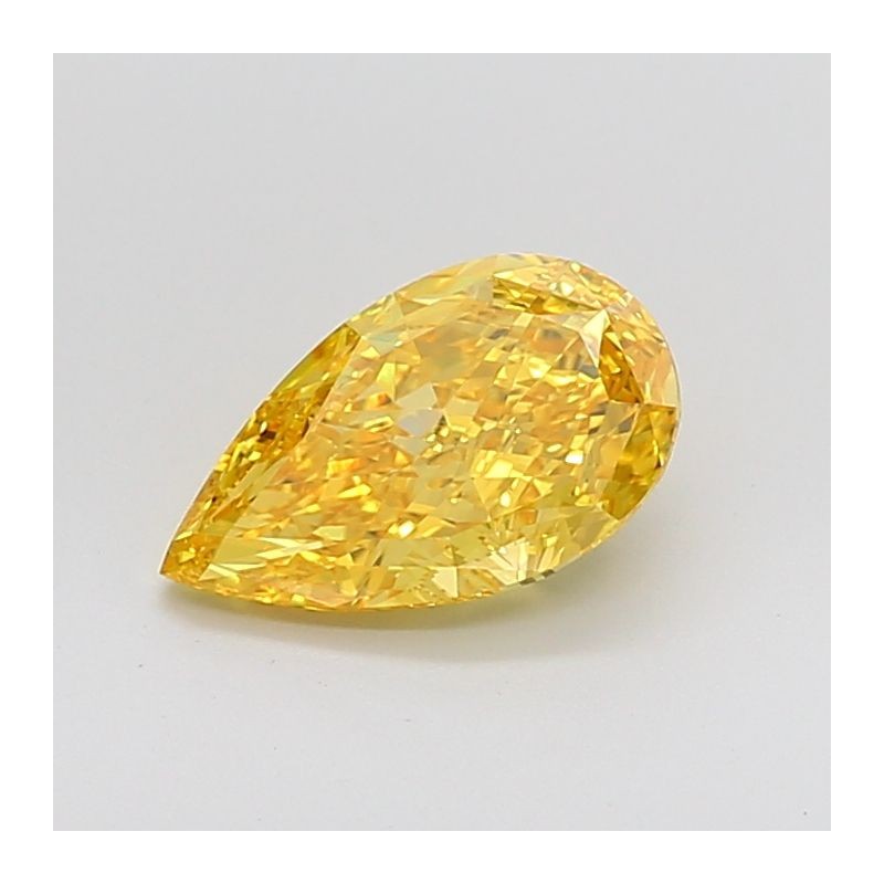 Diament laboratoryjny o barwie fantazyjnej szlif gruszkowy, 2.02ct, VVS2, Fancy Vivid Yellow, IGI LG654433692