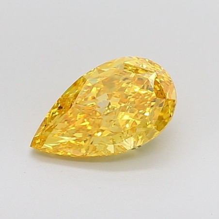 Diament laboratoryjny o barwie fantazyjnej szlif gruszkowy, 2.02ct, VVS2, Fancy Vivid Yellow, IGI LG654433692