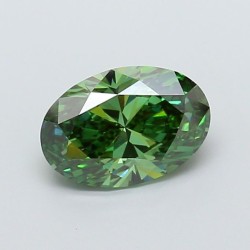 Diament laboratoryjny o barwie fantazyjnej szlif owalny, 2ct, VVS2, Fancy Vivid Green, IGI LG724575507