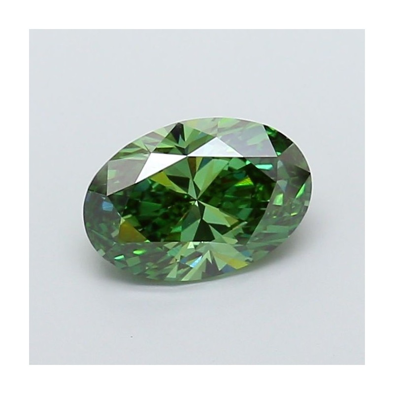 Diament laboratoryjny o barwie fantazyjnej szlif owalny, 2ct, VVS2, Fancy Vivid Green, IGI LG724575507