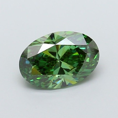 Diament laboratoryjny o barwie fantazyjnej szlif owalny, 2ct, VVS2, Fancy Vivid Green, IGI LG724575507