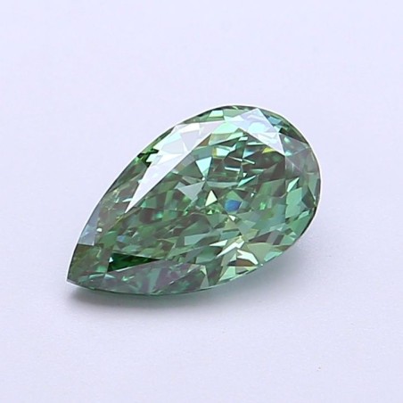 Diament laboratoryjny o barwie fantazyjnej szlif gruszkowy, 1.01ct, VVS2, Fancy Vivid Green, IGI LG724587602
