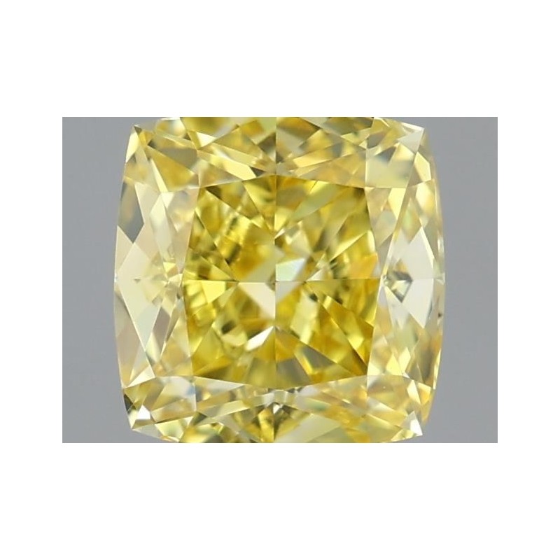 Diament laboratoryjny o barwie fantazyjnej szlif poduszkowy brylantowy, 1ct, VVS2, Fancy Vivid Yellow, IGI LG681558578