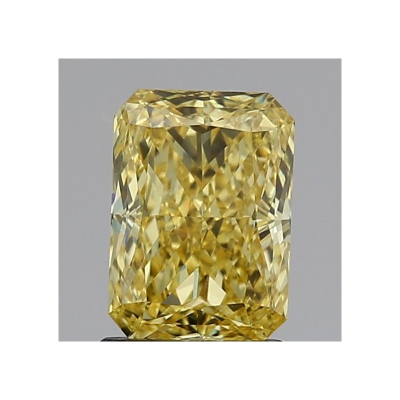 Diament laboratoryjny o barwie fantazyjnej radiant, 1.57ct, VVS2, Fancy Vivid Yellow, IGI LG698550782