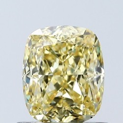 Diament laboratoryjny o barwie fantazyjnej szlif poduszkowy brylantowy, 1.05ct, VVS2, Fancy Vivid Yellow, IGI LG671433512