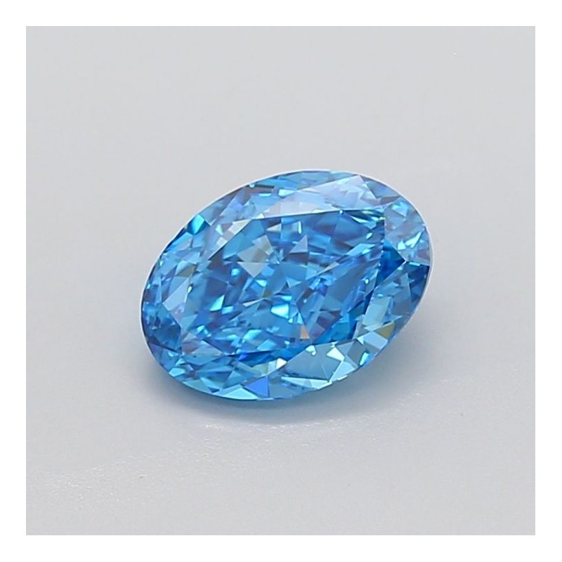 Diament laboratoryjny o barwie fantazyjnej szlif owalny, 1.96ct, VVS2, Fancy Vivid Blue, IGI LG717510155