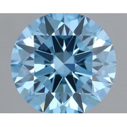 Diament laboratoryjny o barwie fantazyjnej szlif okrągły, 0.71ct, VVS2, Fancy Vivid Blue, IGI LG712517937