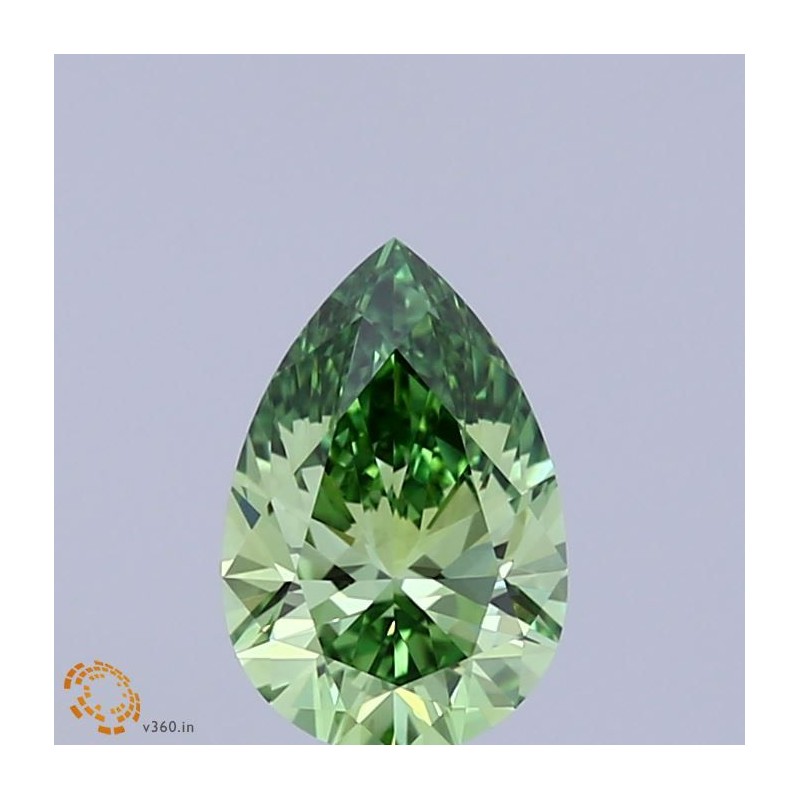 Diament laboratoryjny o barwie fantazyjnej szlif gruszkowy, 1.02ct, VVS2, Fancy Vivid Green, IGI LG739526212 Diament laboratoryjny o barwie fantazyjnej szlif gruszkowy, 1.02ct, VVS2, Fancy Vivid Green, IGI LG739526212