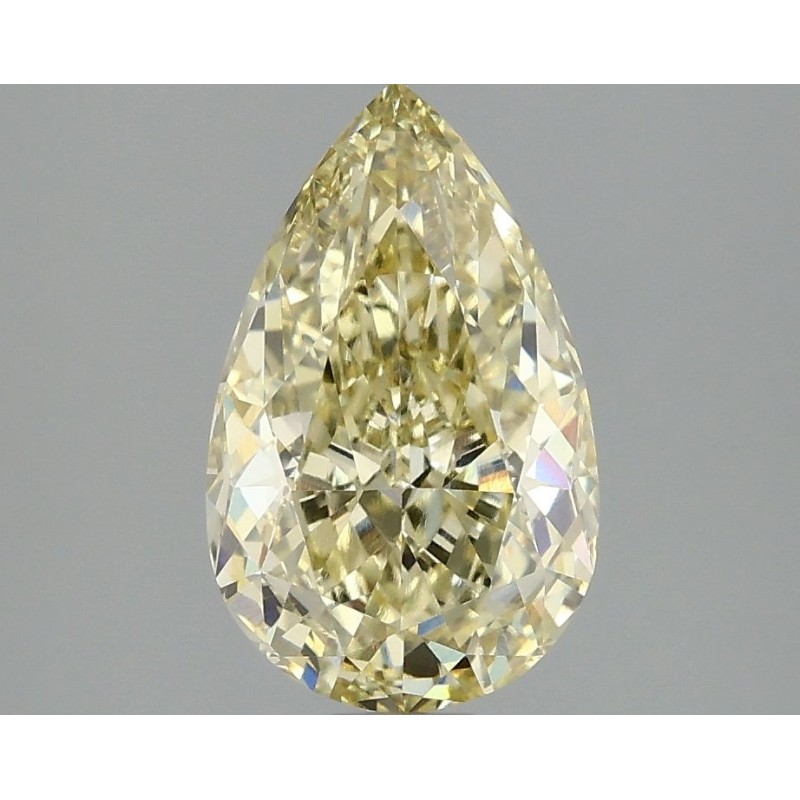 Diament laboratoryjny o barwie fantazyjnej szlif gruszkowy, 2.09ct, VVS2, Fancy Intense Yellow, IGI LG690506528