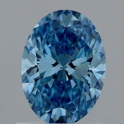 Diament laboratoryjny o barwie fantazyjnej szlif owalny, 1ct, VVS2, Fancy Vivid Blue, IGI LG718505562