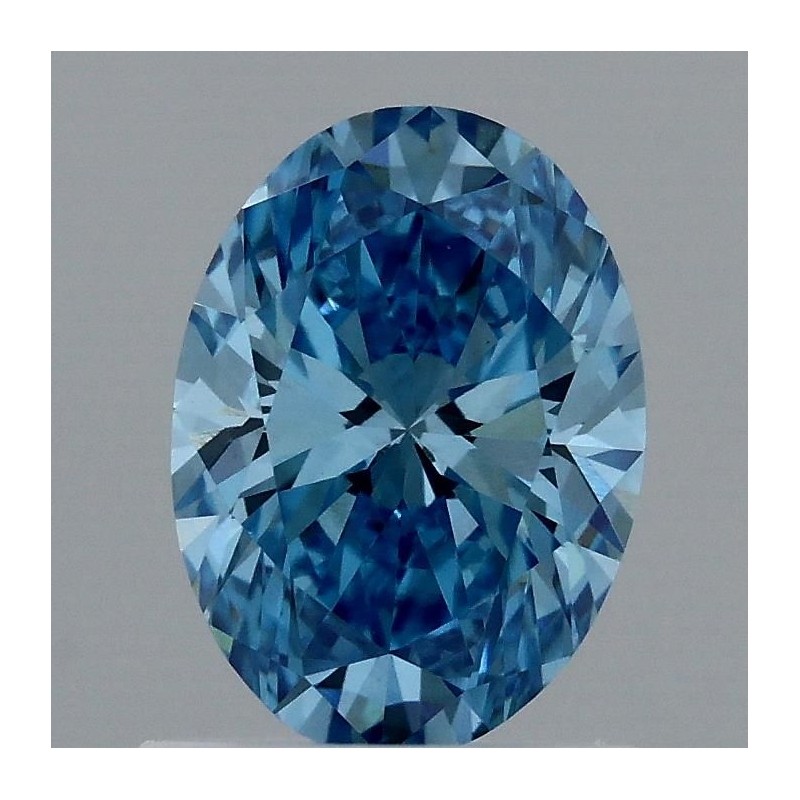 Diament laboratoryjny o barwie fantazyjnej szlif owalny, 1ct, VVS2, Fancy Vivid Blue, IGI LG718505562