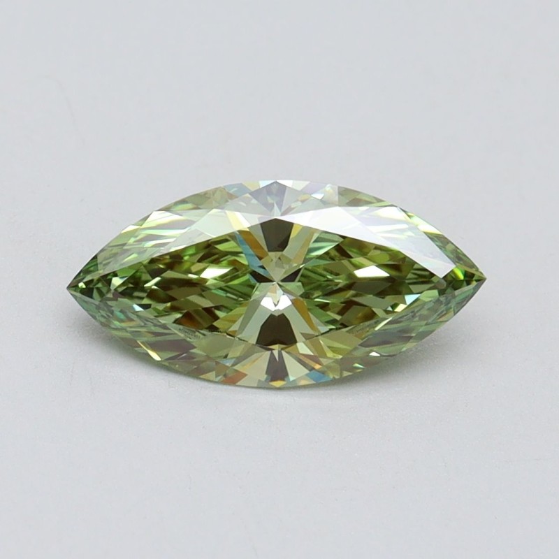 Diament laboratoryjny o barwie fantazyjnej markiza, 1.17ct, VVS2, Fancy Vivid Green, IGI LG611394624