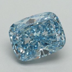 Diament laboratoryjny o barwie fantazyjnej szlif poduszkowy brylantowy, 1.62ct, VVS2, Fancy Vivid Blue, IGI LG650494084