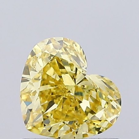 Diament laboratoryjny o barwie fantazyjnej serce, 0.71ct, VVS2, Fancy Intense Yellow, IGI LG720533392