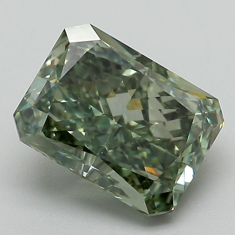 Diament laboratoryjny o barwie fantazyjnej radiant, 3ct, VVS2, Fancy Vivid Green, IGI LG700541748 Diament laboratoryjny o barwie fantazyjnej radiant, 3ct, VVS2, Fancy Vivid Green, IGI LG700541748