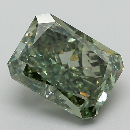 Diament laboratoryjny o barwie fantazyjnej radiant, 3ct, VVS2, Fancy Vivid Green, IGI LG700541748