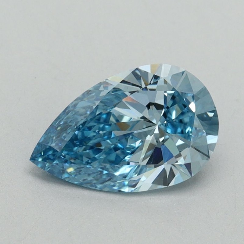 Diament laboratoryjny o barwie fantazyjnej szlif gruszkowy, 1.18ct, VVS2, Fancy Vivid Blue, IGI LG635489613