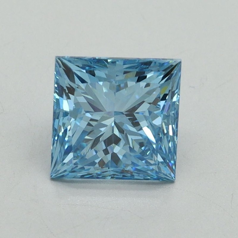 Diament laboratoryjny o barwie fantazyjnej szlif princess, 1.69ct, VVS2, Fancy Vivid Blue, IGI LG687560195 Diament laboratoryjny o barwie fantazyjnej szlif princess, 1.69ct, VVS2, Fancy Vivid Blue, IGI LG687560195