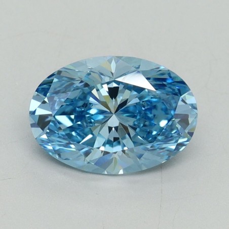 Diament laboratoryjny o barwie fantazyjnej szlif owalny, 1.59ct, VVS2, Fancy Vivid Blue, IGI LG687560155