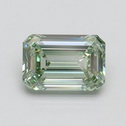 Diament laboratoryjny o barwie fantazyjnej szlif szmaragdowy, 0.92ct, VVS2, Fancy Intense Green, IGI LG610345025