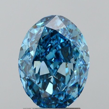 Diament laboratoryjny o barwie fantazyjnej szlif owalny, 2.51ct, VVS1, Fancy Vivid Blue, IGI LG636494781