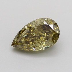 Diament laboratoryjny o barwie fantazyjnej szlif gruszkowy, 1.2ct, VVS2, Fancy Gray Yellow, IGI LG729505734