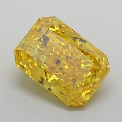 Diament laboratoryjny o barwie fantazyjnej radiant, 1.13ct, VVS2, Fancy Vivid Yellow, IGI LG630437268
