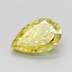 Diament laboratoryjny o barwie fantazyjnej szlif gruszkowy, 1.06ct, VVS2, Fancy Intense Yellow, IGI LG735520167