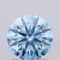 Diament laboratoryjny o barwie fantazyjnej szlif okrągły, 0.77ct, VVS2, Fancy Vivid Blue, IGI LG729526773