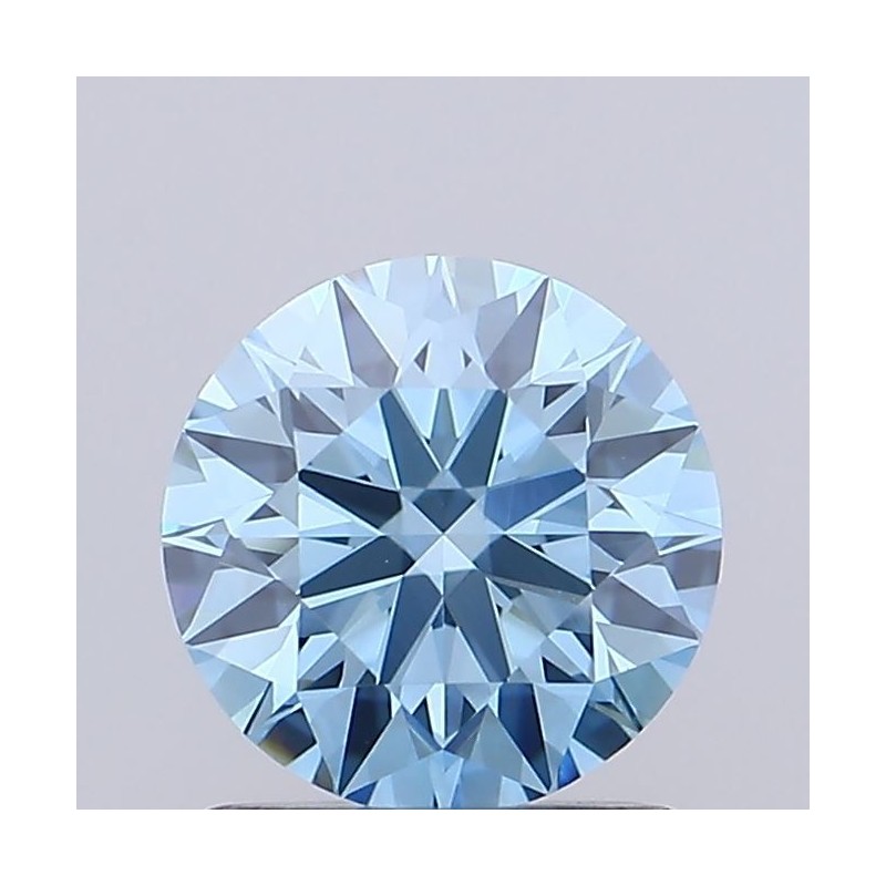 Diament laboratoryjny o barwie fantazyjnej szlif okrągły, 0.77ct, VVS2, Fancy Vivid Blue, IGI LG729526773