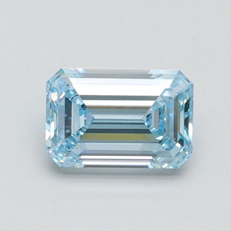 Diament laboratoryjny o barwie fantazyjnej szlif szmaragdowy, 1.13ct, VVS2, Fancy Intense Blue, IGI LG607348675