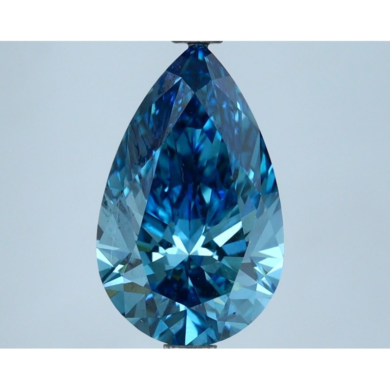 Diament laboratoryjny o barwie fantazyjnej szlif gruszkowy, 2.86ct, VVS2, Fancy Vivid Blue, IGI LG631440987