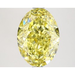Diament laboratoryjny o barwie fantazyjnej szlif owalny, 2.97ct, VVS2, Fancy Intense Yellow, IGI LG649488599