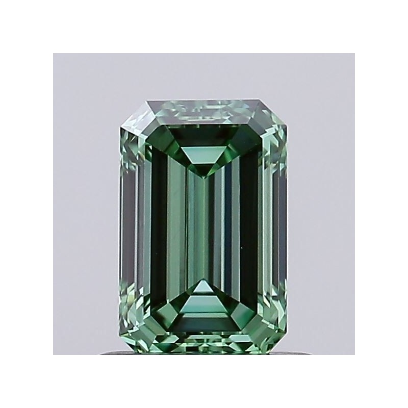 Diament laboratoryjny o barwie fantazyjnej szlif szmaragdowy, 0.76ct, VVS2, Fancy Vivid Green, IGI LG733563929 Diament laboratoryjny o barwie fantazyjnej szlif szmaragdowy, 0.76ct, VVS2, Fancy Vivid Green, IGI LG733563929