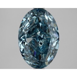 Diament laboratoryjny o barwie fantazyjnej szlif owalny, 2.74ct, VVS2, Fancy Vivid Blue, IGI LG652497710